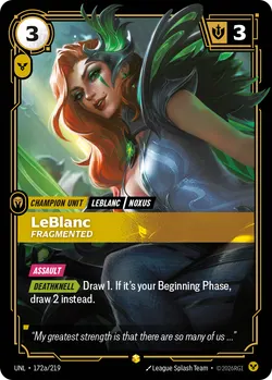 LeBlanc - Fragmented – Riftbound Unleashed UNL-172A
