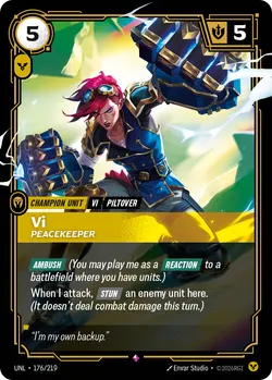 Vi - Peacekeeper – Riftbound Unleashed UNL-176