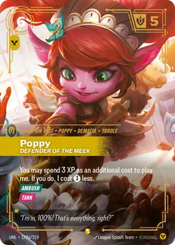 Poppy - Defender of the Meek – Riftbound Unleashed UNL-178A