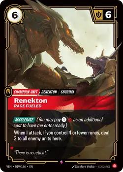 Renekton, Rage Fueled – Riftbound Vendetta VEN-019
