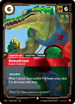 Renekton, Rage Fueled – Riftbound Vendetta VEN-019A