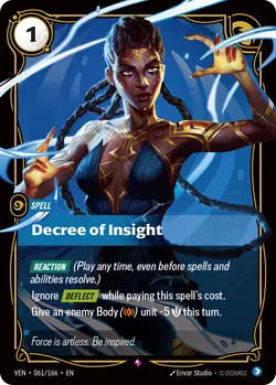 Decree of Insight – Riftbound Vendetta VEN-061