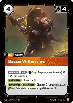 Baccai Witherclaw – Riftbound Vendetta VEN-078