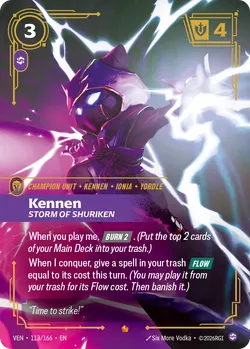 Kennen, Storm of Shuriken – Riftbound Vendetta VEN-113
