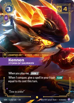 Kennen, Storm of Shuriken – Riftbound Vendetta VEN-113A