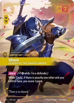 Shen, Leader of the Kinkou Order – Riftbound Vendetta VEN-138