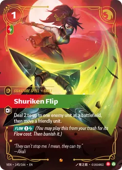 Shuriken Flip – Riftbound Vendetta VEN-140