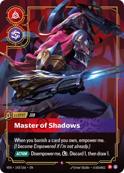 Zed - Master of Shadows – Riftbound Vendetta VEN-143