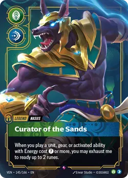Nasus - Curator of the Sands – Riftbound Vendetta VEN-145