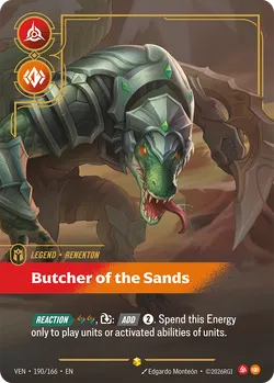 Renekton - Butcher of the Sands – Riftbound Vendetta VEN-190